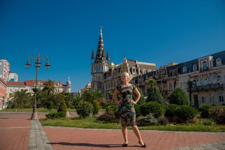 blonde in georgia, beautiful georgia, europe square, autumn in batumi, girl walks in batumi, autumn time, nice dress, long legs, warm weather, youth, model, women, sexuality, pretty, girls, photosession, hair, eyes, sight, portrait, fashion, blonde, body, mystery